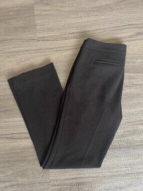 Nine West Size 6 Black Slacks Gold Belt Included